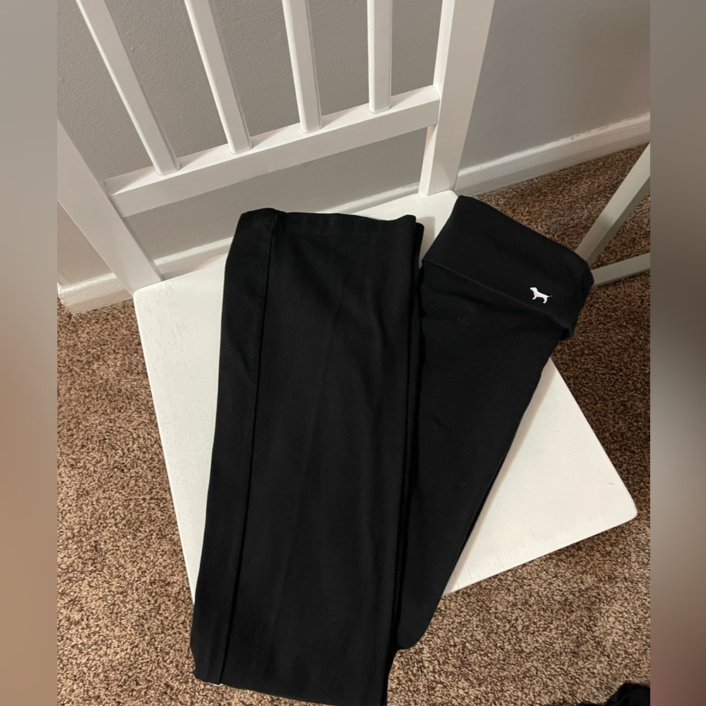 PINK Fold Over Yoga Pants